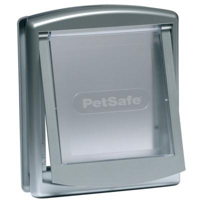 PETSAFE  Porte a 2 voies pour chiens 737 Petit 17,8 x 15,2 cm Argent&eacute;