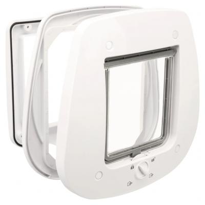 TRIXIE Chatiere  - 4 positions - Pour porte verre - 27 x 26 cm - Blanc