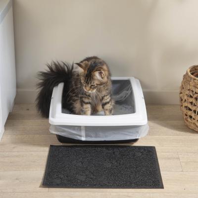 LOVE STORY Bac &agrave; liti&egrave;re pour chat Anthracite 46 x 36 x h12 cm - Anthracite