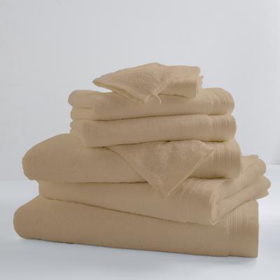 TRADILINGE Homemaison - Drap De Bain Uni et Color&eacute; Beige 100x150 cm - Beige