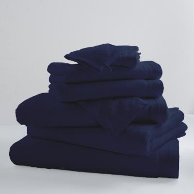 HOME MAISON Drap De Bain Uni et Color&eacute; - Blue Moon - 100 x 150 cm