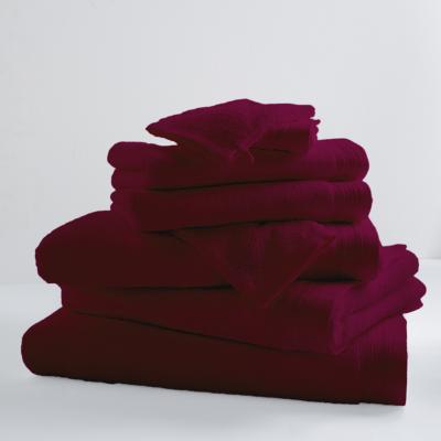 TRADILINGE Homemaison - Drap De Bain Uni et Color&eacute; Prune 100x150 cm - Prune