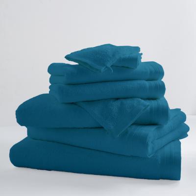 TRADILINGE Drap De Bain Uni et Color&eacute; - Turquoise - 100 x 150 cm