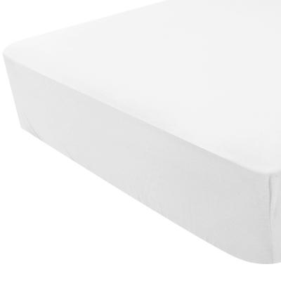 DOMIVA Drap housse enfant uni en jersey Coton Blanc 50x100