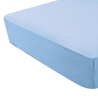 DOMIVA  Drap housse Light jersey - 130 g/m&sup2; - 40 x 80 cm - Bleu