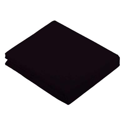 HOME MAISON Drap plat uni en 100 % coton coton noir x