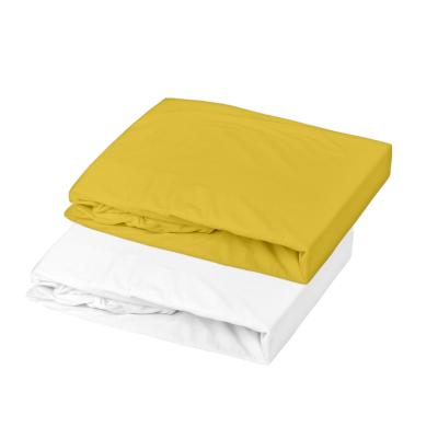 DOMIVA Ensemble b&eacute;b&eacute; avec 1 al&egrave;se + 1 drap housse - curry - 70 x 140 x 17 cm