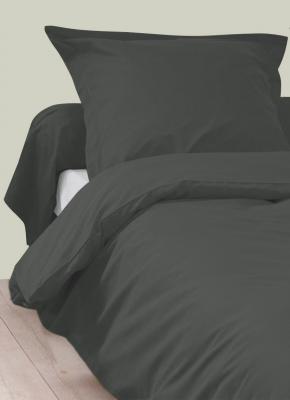 TRADILINGE Housse de couette 100% coton anthracite 260x240 cm - 