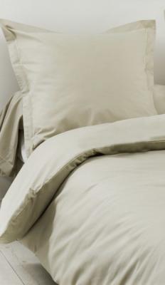 TRADILINGE Housse de Couette Unie en 100 % Coton - Seigle - 260 x 240 cm