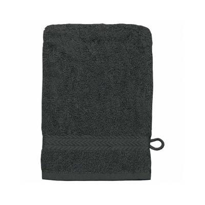 SENSEI MAISON Lot de 3 gants de toilette 550gr/m&sup2; anthracite 16x22 cm