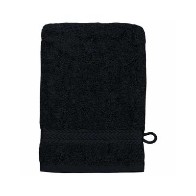 SENSEI MAISON Lot de 3 gants de toilette 550gr/m&sup2; noir 16x22 cm