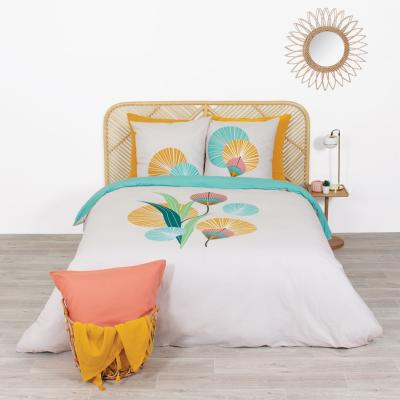 HOUSSE DE REVE Housse de couette et taie d'oreiller coton Gana 220x240 cm