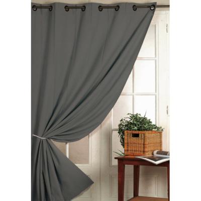 Rideau 100% Occultant Ignifug&eacute; M1 Non Feu Gris - Gris - 140 x 180 cm