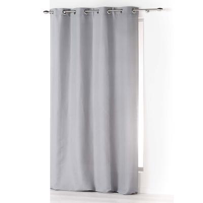 Rideau a oeillets 140 x 280 cm microfibre unie absolu Gris