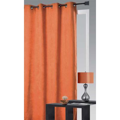 Rideau Unie Aspect Velours Terracotta 140 x 260cm