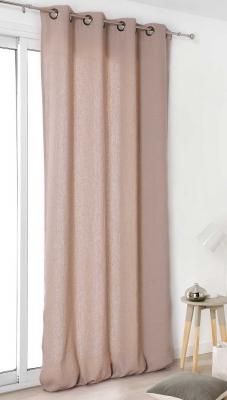 Rideau Authentique en 100% lin - Beige fonc&eacute; - 135 x 260 cm