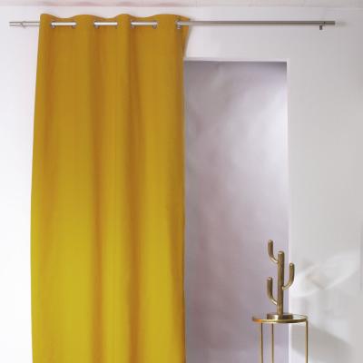 Enjoy Home - Rideau uni effet bachette - 135 x 240 cm - Moutarde