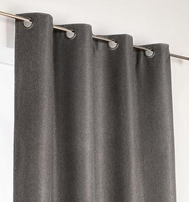 Rideau d'ameublement 100% occultant - Gris anthracite - 140 x 240 cm