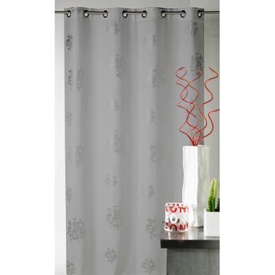 Rideau d'ameublement imprim&eacute;s motifs Argent - Gris - 140 x 260 cm