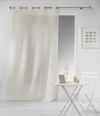 Panneau a oeillets 140 x 280 cm effet lin tisse haltona Naturel