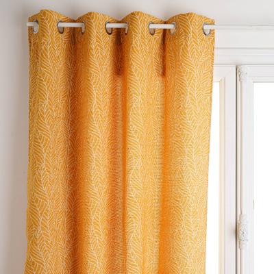 Rideau 140x260 Chenille feuille ocre Atmosphera Ocre - Ocre