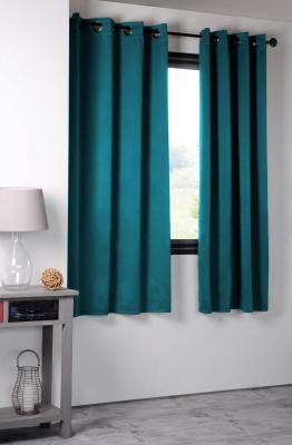 Rideau occultant uni 210gr/m2 polyester c&eacute;ladon 180 x 135