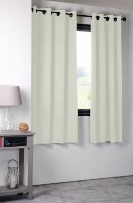 Rideau Occultant Uni 210gr/m2 - Ecru - 135 x 180 cm