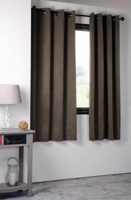 Homemaison - Rideau Occultant Uni 210gr/m2 Taupe 135 x 180 cm - Taupe