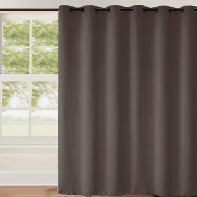 Rideau Occultant Uni Grande Largeur Taupe 240 x 260 cm - Taupe