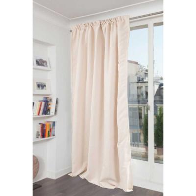 Rideau phonique thermique occultant beige 140x260