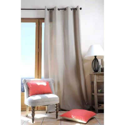 Lovely Casa R61490001 Duo Rideau Occultant Uni Coton Lin 240 x 135 cm