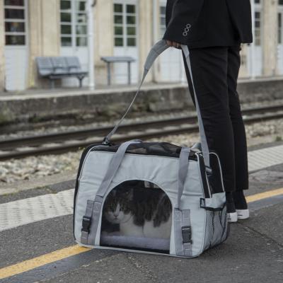 HOMEMAISON Sac de transport pour petits animaux - Anthracite - 48 cm
