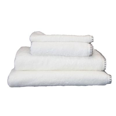 SUD ETOFFE Serviette de bain grand h&ocirc;tel Blanc 70 x 140 cm - Blanc