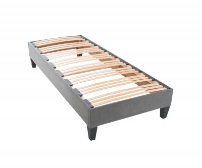 OLYMPE LITERIE  - Sommier en kit ergostar Gris clair 90x200 cm - Gris