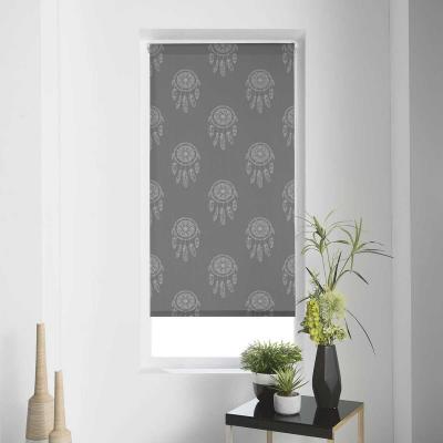Store enrouleur imp. japonais 45 x 180 cm polyester kaya Gris