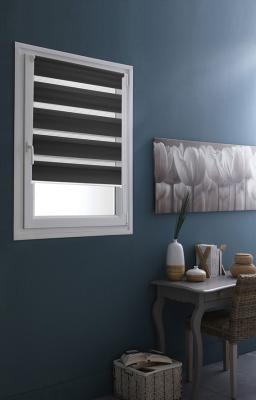 Store Enrouleur Jour/Nuit Teintes de Gris - Gris - 37 x 190 cm