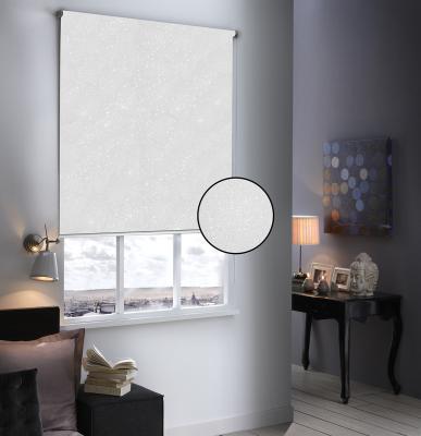 Store Enrouleur Occultant Paillet&eacute; - Blanc - 60 x 190 cm