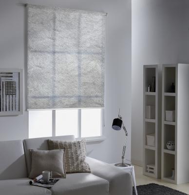Store Enrouleur Tamisant Effet Ardoise - Gris - 90 x 190 cm