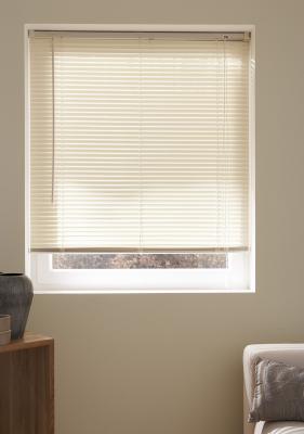 Store v&eacute;nitien lamelles PVC 25mm - Beige - L100 x H175cm