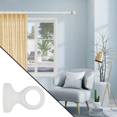 Support de tringle, monobloc diam&egrave;tre 28mm bois laqu&eacute; blanc