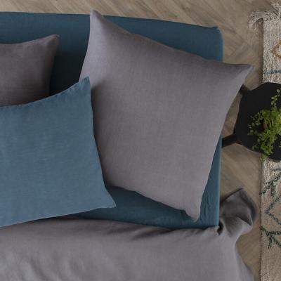 ATMOSPHERA CREATEUR D INTERIEUR Taie d'oreiller en 100% lin - GRIS ARDOISE - 65 x 65 cm