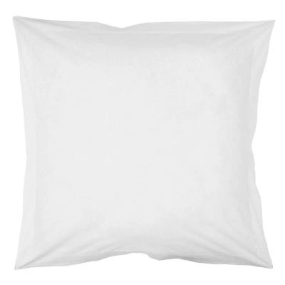 STOF Taie d'oreiller unie en coton bio blanc 65x65 cm