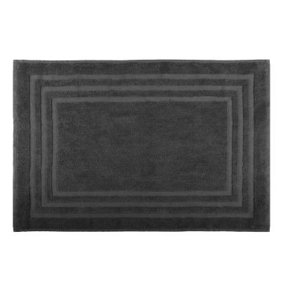 HOMEMAISON Tapis de bain en coton bio Gris anthracite 45x70 cm