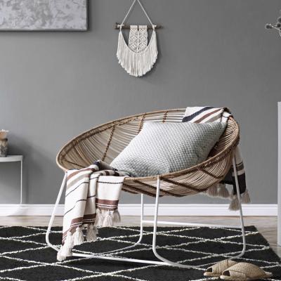 NAZAR Tapis d&eacute;co ethnique Noir 200 x280 cm - Noir
