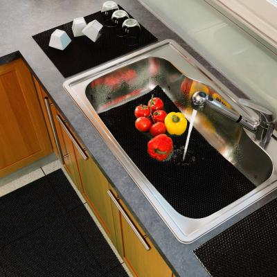 PARIS PRIX Decorline 1740251 tubulo tapis multi-usages pvc noir 43 x 63 cm