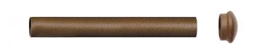 Tube nu en Fer Forg&eacute; Rouille 2 m diam 28mm - Rouille - 2 m