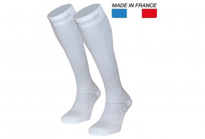 BV SPORT Paire de chaussettes de recuperation  recovery evo blanc