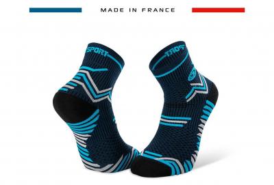 BV SPORT Chaussettes Mi-hautes -  - Trail Ultra-bleu/gris - Bleu Mixte 45/47