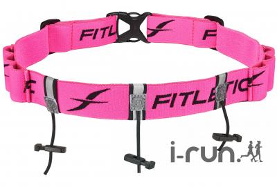 FITLETIC Ceinture porte dossard avec 6 portes gels 