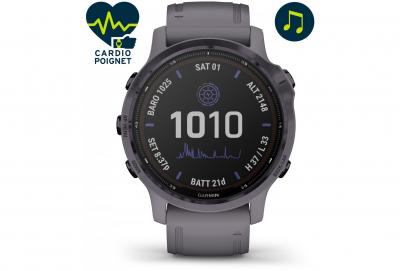 GARMIN  Fenix 6S Pro Solar - Gris - Montre Sportive sports taille T.U.